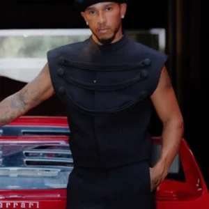 Lewis Hamilton Military-Inspired Black vest
