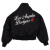 Los Angeles Dodgers x Alpha x New Era Black Shawl Collar Flight Jacket