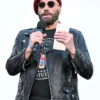 Los Angeles Event John Travolta Leather Jacket