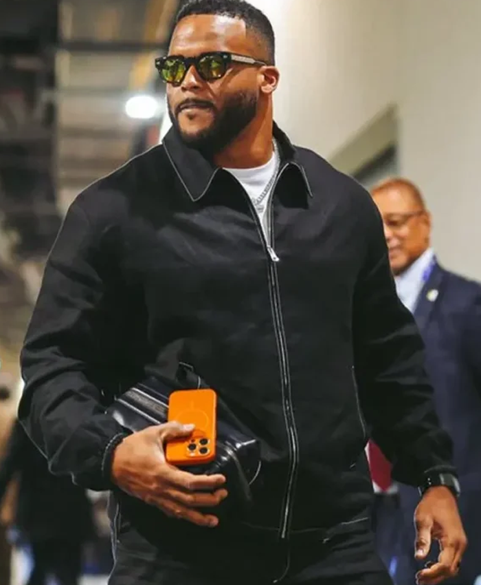 Los Angeles Rams Aaron Donald Black Jacket