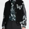 Louis Vuitton Chains Camo Varsity Jacket