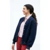Love of Your Life 2026 Margaret Qualley Blue Varsity Jacket