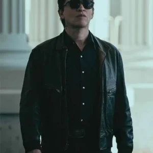 Lucky S01 Clifton Collins Jr Dutch Black Leather Jacket