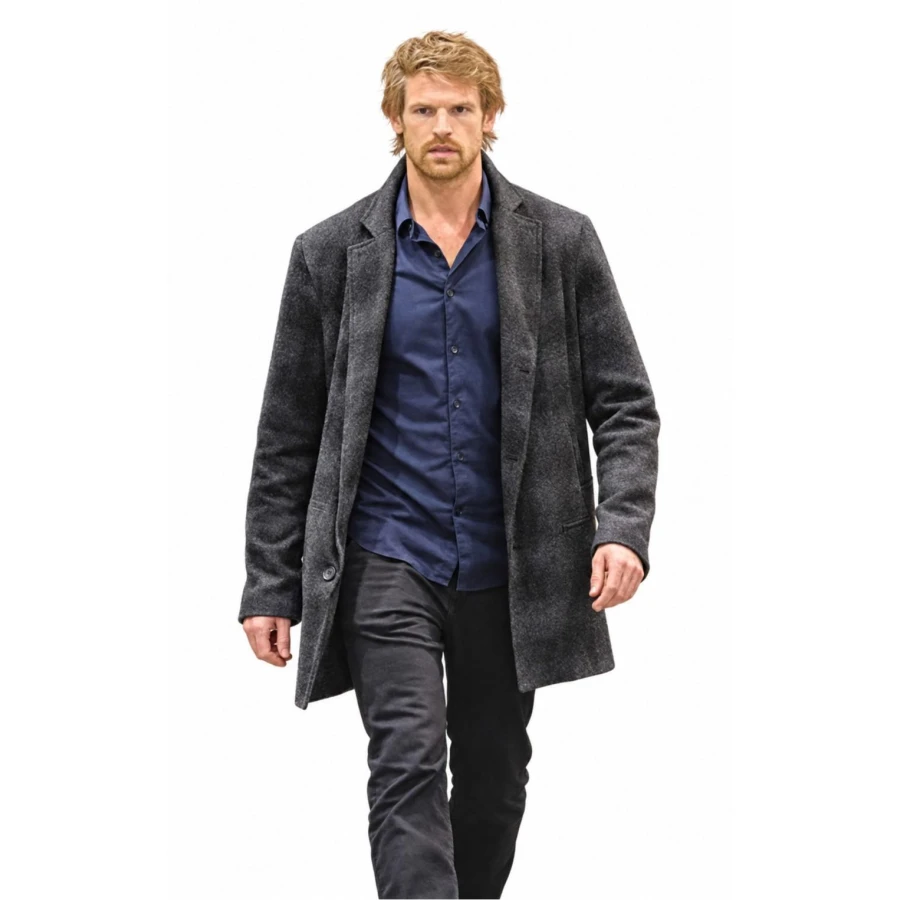 Maigret S02 Benjamin Wainwright Charcoal Grey Coat