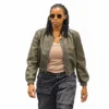 Maigret S02 Shaniqua Okwok Green Bomber Jacket