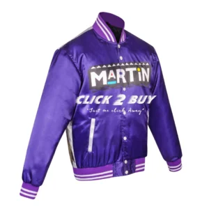 Martin Lawrence Purple Satin Jacket