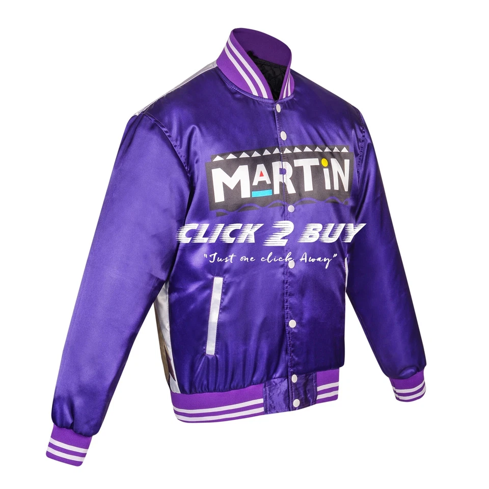 Martin Lawrence Purple Satin Jacket