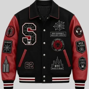 Marvel Spider Man Brand New Varsity Jacket