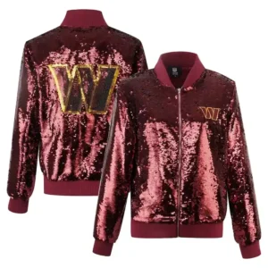 Mason Hane Washington Commanders Red Sequin Jacket
