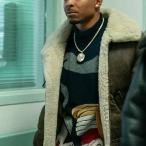 Men’s Brown Shearling Jacket