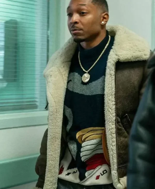 Men’s Brown Shearling Jacket