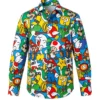 Mens Super Mario Dress Shirt