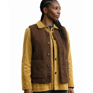 Michaela Coel Brown Vest