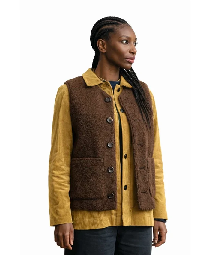Michaela Coel Brown Vest