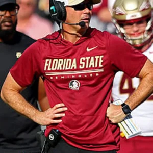 Mike Norvell 2026 Florida State Short Sleeve Hooded T-Shirt
