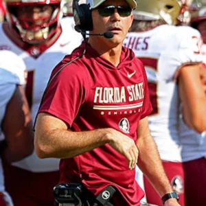 Mike Norvell 2026 Florida State Short Sleeve Hooded T-Shirt