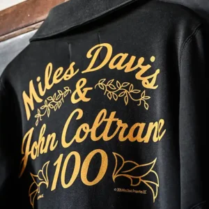 Miles Davis & John Coltrane 100 Black Wool Jacket