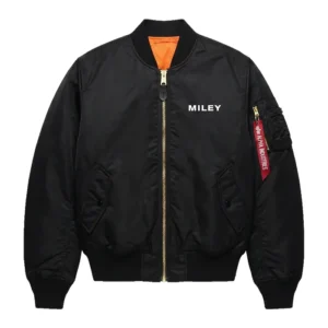 Miley BASS PERSUADES Live Bomber Jacket