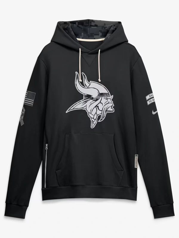 Minnesota Vikings 2026 Salute to Service Sideline Hoodie