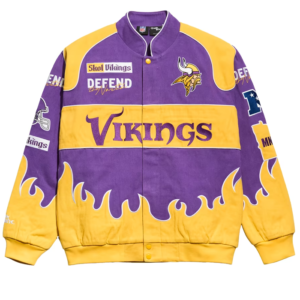 Minnesota Vikings Chalk Line Purple Premium Racing Jacket