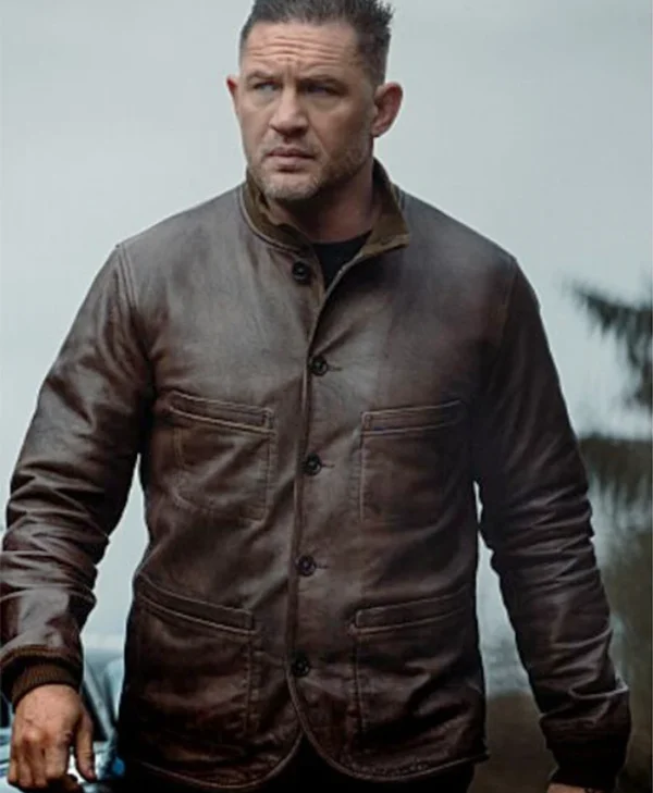 Mobland S01 Tom Hardy Brown Leather Jacket