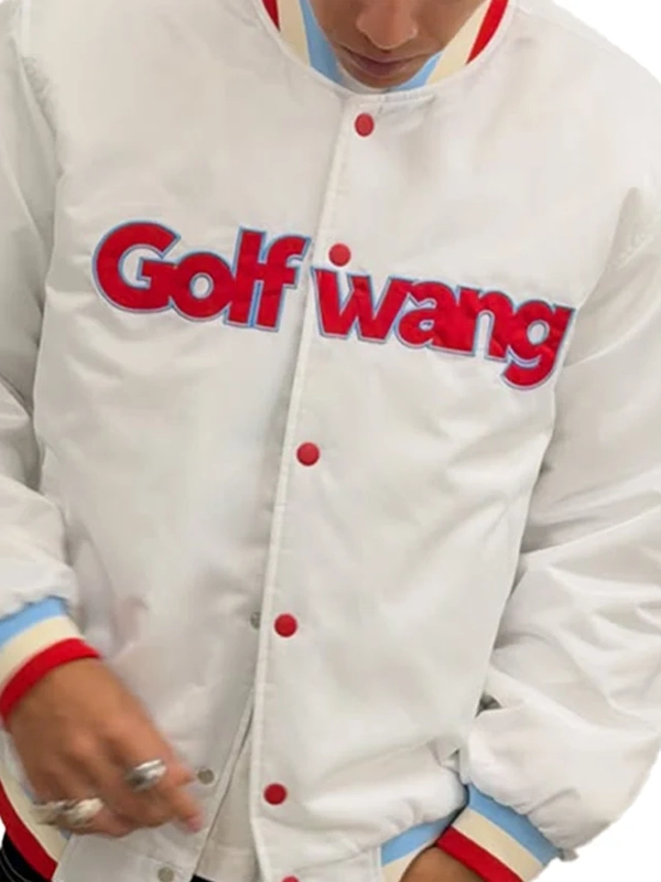 Modern White Varsity Jacket