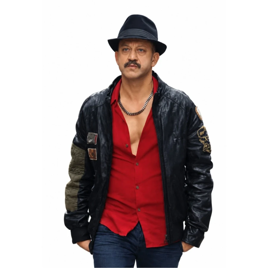 Money Trap The Karun Treasure Rıza Kocaoğlu Black Leather Jacket
