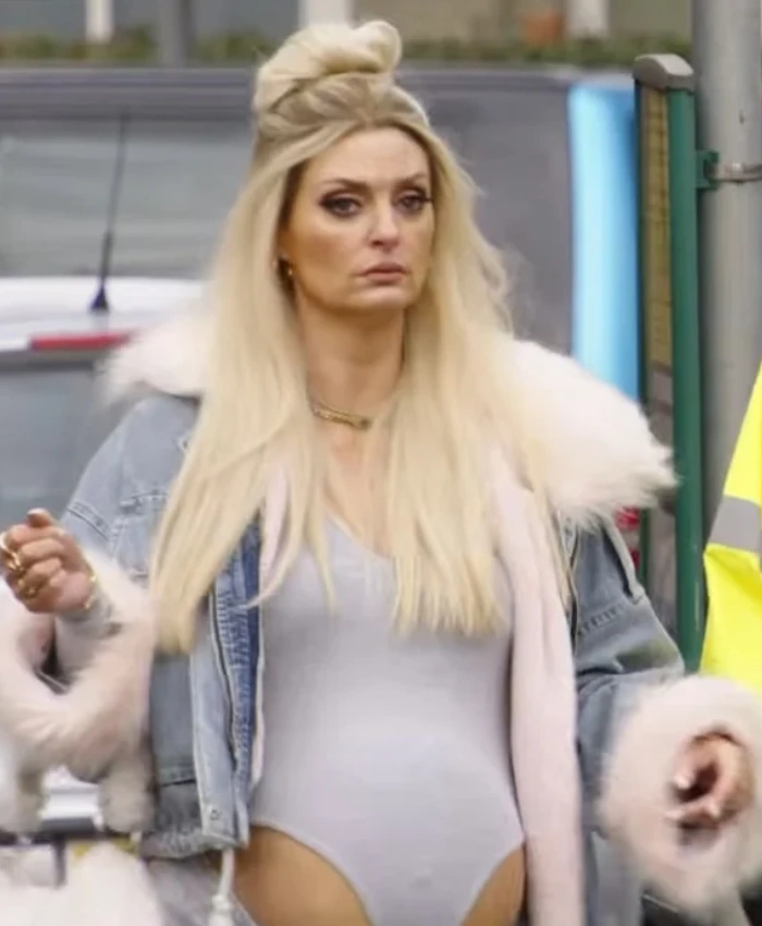 Morgana Robinson Ali G Who Iz I Fur Denim Jacket