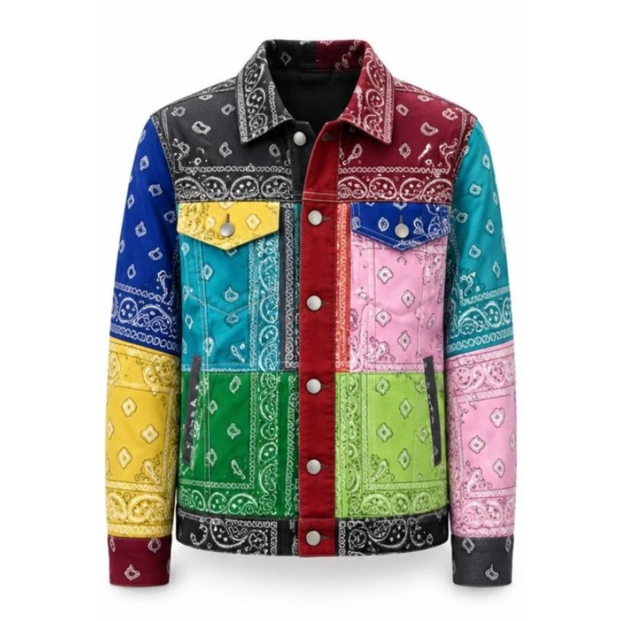 Multicolor Bandana Cotton Jacket