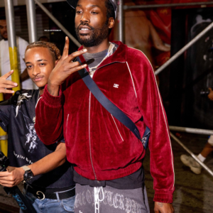 NYC Meek Mill Celine Burgundy Track Jacket
