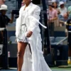 Naomi Osaka US Open Second Round White Flair Jacket