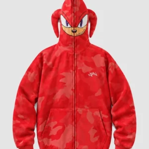Neptun X Sonic Knuckles Full-Zip Camo Hoodie