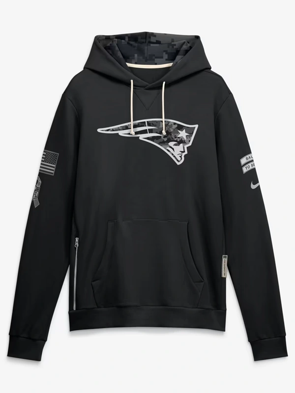 New England Patriots 2026 Salute to Service Sideline Hoodie
