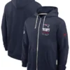 New England Patriots Nike Sideline Quarterback Scramble Full-Zip Hoodie