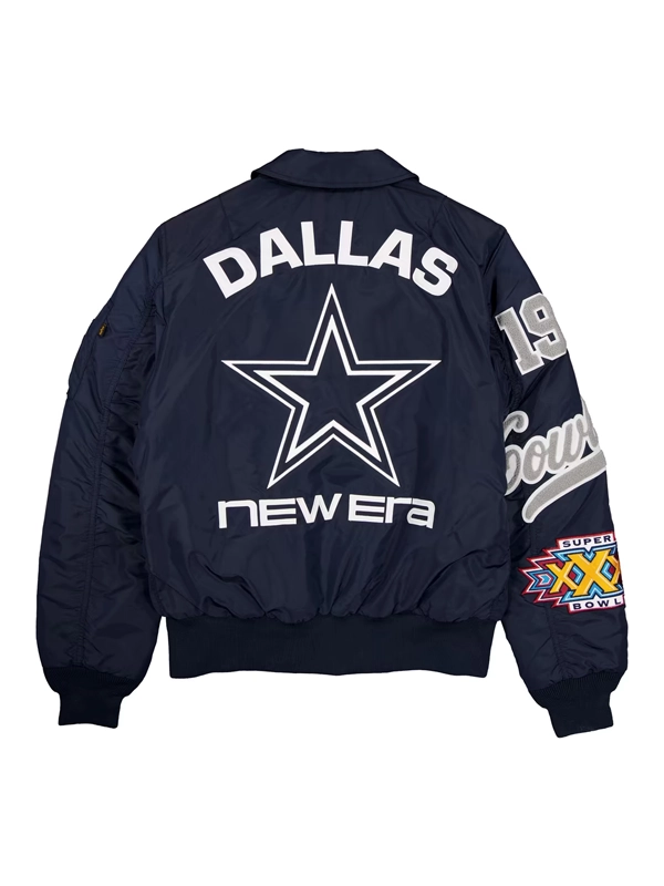 New Era x Alpha Industries Dallas Cowboys MA-1 Bomber Jacket For Sale