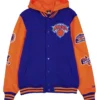 New York Knicks Throwback Patch Letterman Jacket