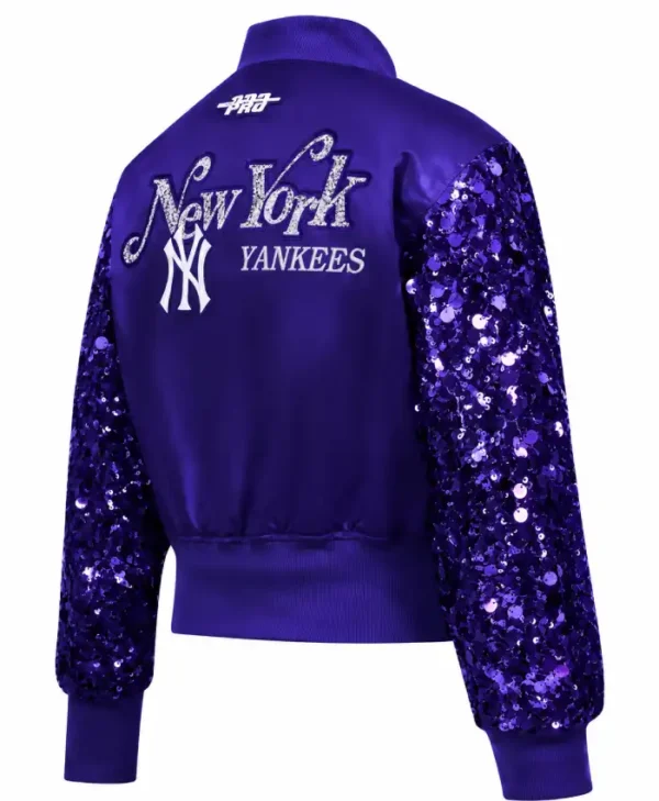 New York Yankees Show Time Satin Jacket