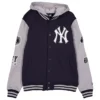 New York Yankees Throwback Patch Letterman Jacket