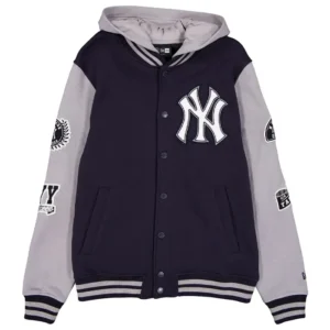 New York Yankees Throwback Patch Letterman Jacket