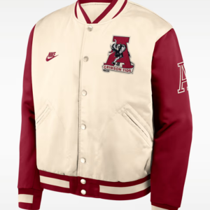 Nike Alabama Legacy College Full-Snap Bomber Jacket