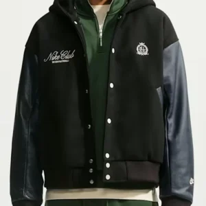 Nike Club Men’s Black Wool Varsity Jacket