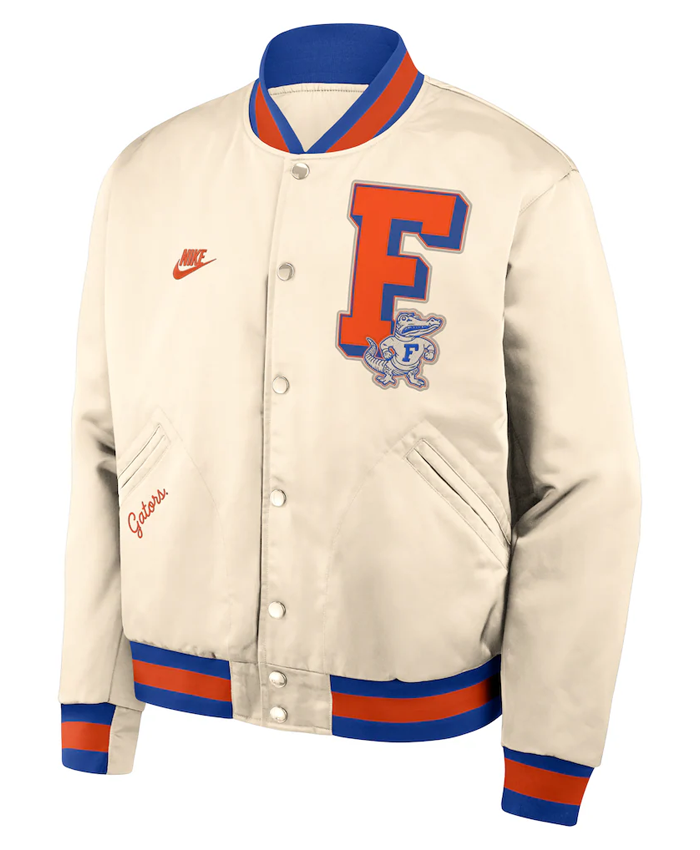 Nike Florida Gators Legacy College Full-Snap Bomber Jacket