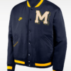 Nike Michigan Legacy College Full-Snap Bomber Jacket