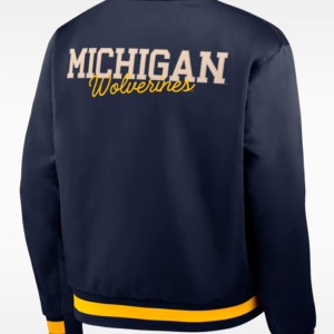 Nike Michigan Legacy College Full-Snap Bomber Jacket For Sale