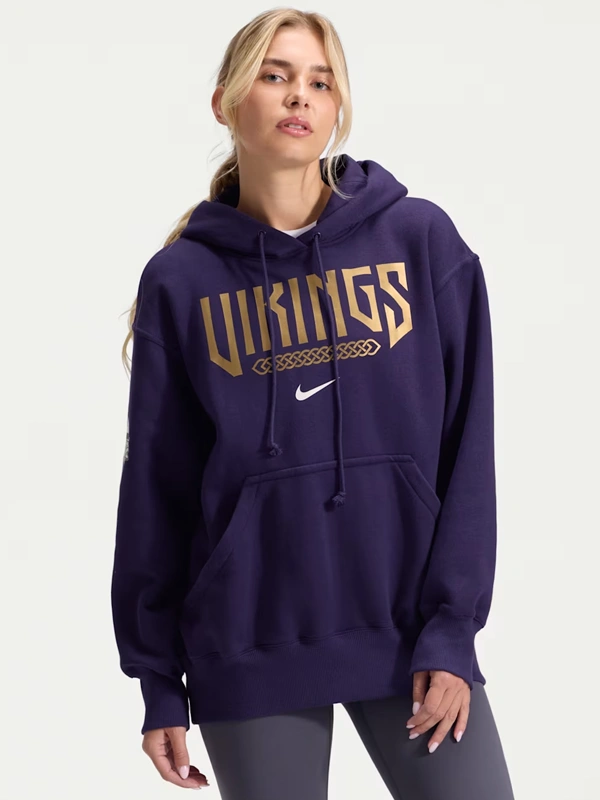 Nike Minnesota Vikings Rivalries 2026 Phoenix Oversized Hoodie