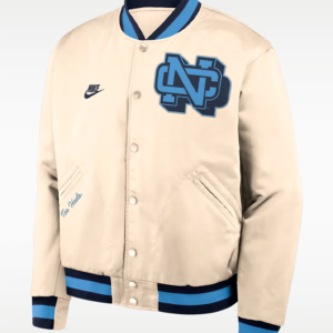 Nike North Carolina Legacy Full-Snap Bomber Jacket
