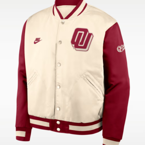 Nike Oklahoma Legacy College Full-Snap Bomber Jacket