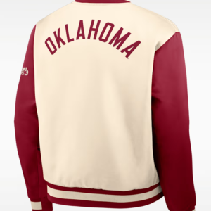 Nike Oklahoma Legacy College Full-Snap Bomber Jacket For Sale