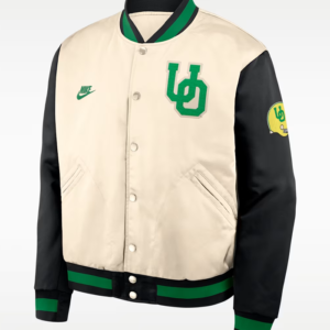 Nike Oregon Legacy College Full-Snap Bomber Jacket