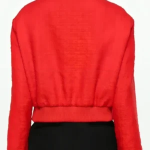 Nobody Wants This Red Tweed Jacket